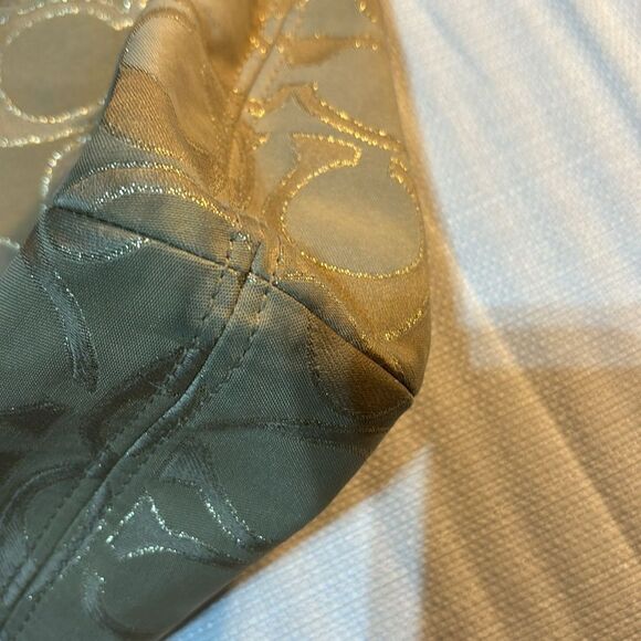 Coach Poppy Metallic Gold 18978 Large Bag - Picture 11 of 14